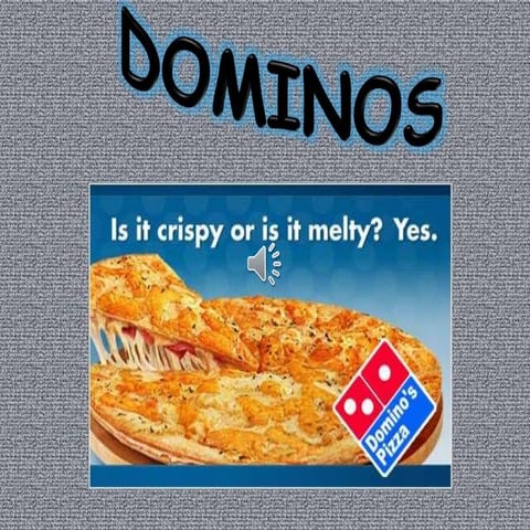 dominos strategy for marketing,and food@