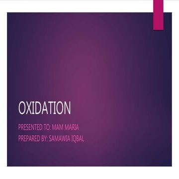 oxidation of drugs