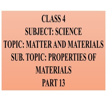 properties of materials II