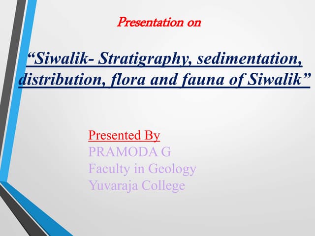 Siwalik- Stratigraphy