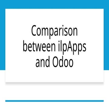 compare between odoo and  ilpAsscompare between odoo and  ilpAss