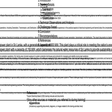 Naita training report Electro serv | PDF