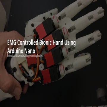Prosthetic Hand Control Using EMG Sensor | PDF