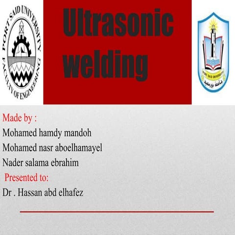 ultrasonic welding
