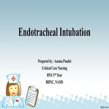 endotrachial intubation