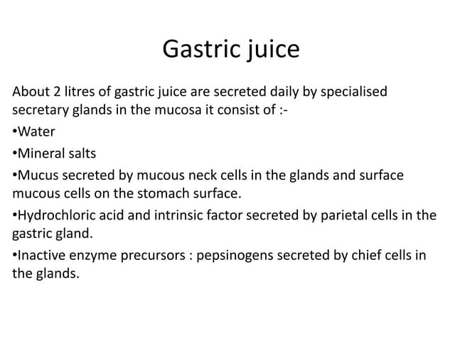 gastric juice