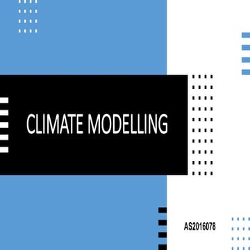 Environmental modelliing