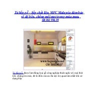 Tủ bếp gỗ – bếp chất liệu MFC Malay...