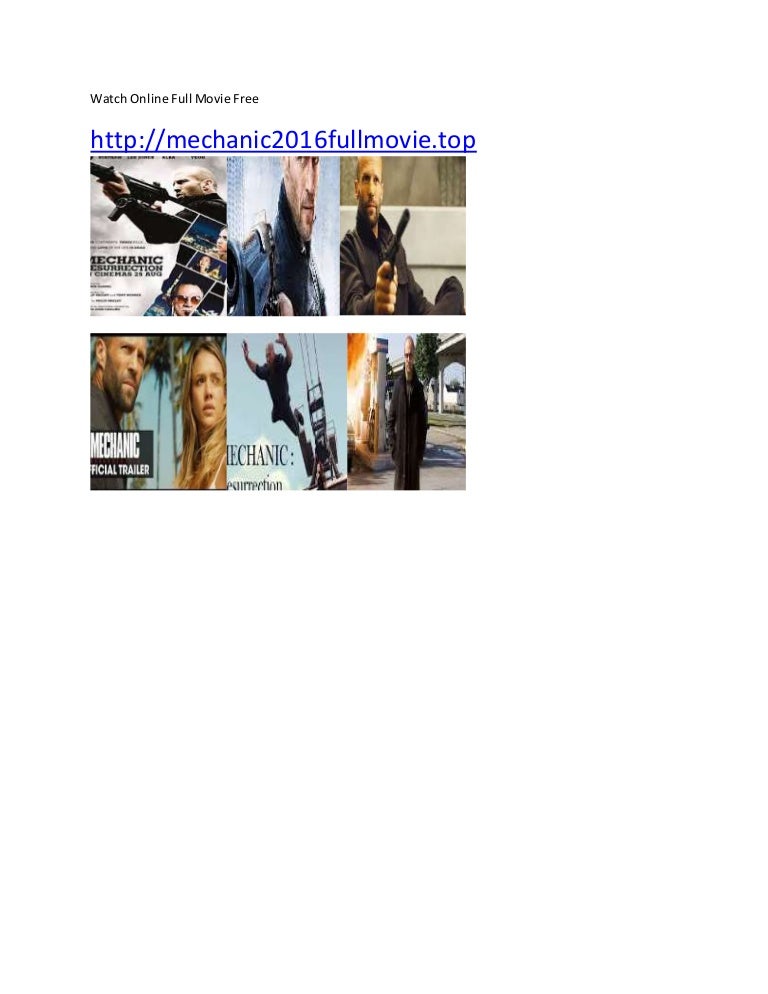 Mechanic Resurrection Full Movie Online