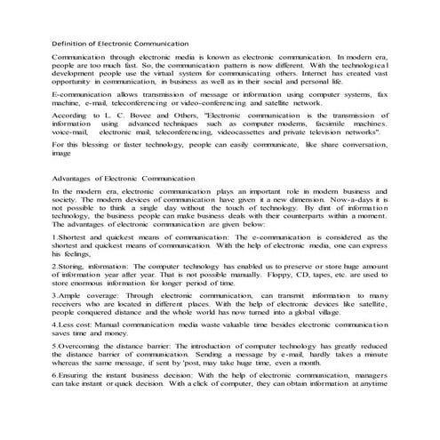 Business communication