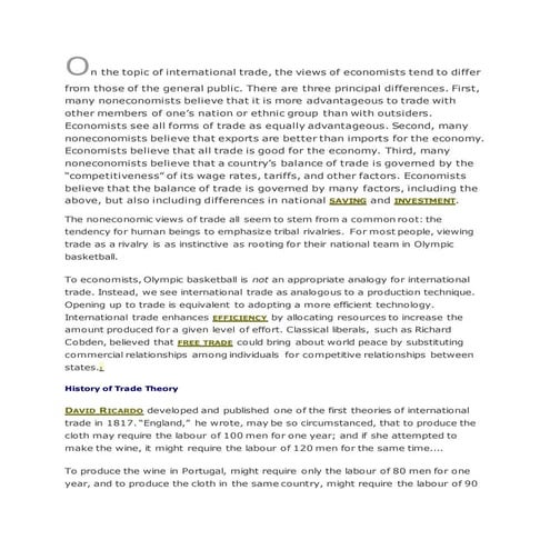 international trade presentation