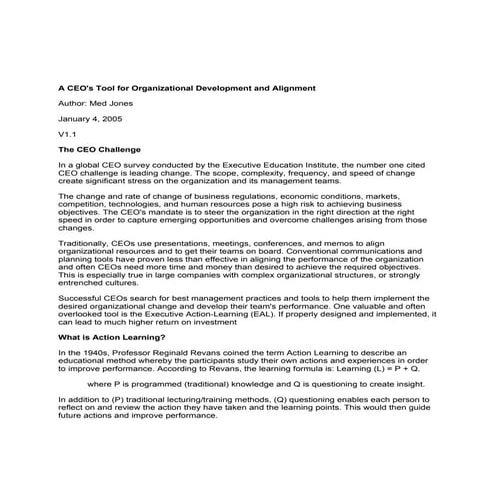 Executive Journal: Executive Education Best Practices | DOCX