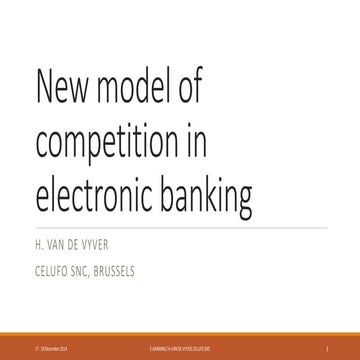 New model of competition in electronic banking