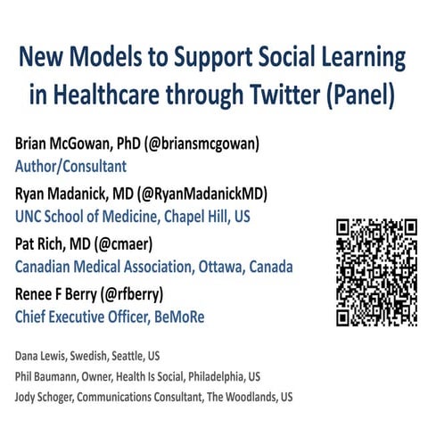 New models to support social learning in healthcare through twitter   med2 20...