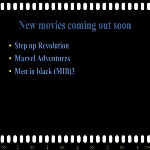 New movies coming out soon