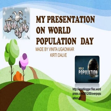 New my presentation on world population day | PPTX