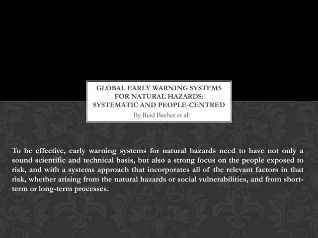 AQA Geography New natural disaster ppt