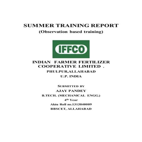 New new report on iffco phulpur allahabd