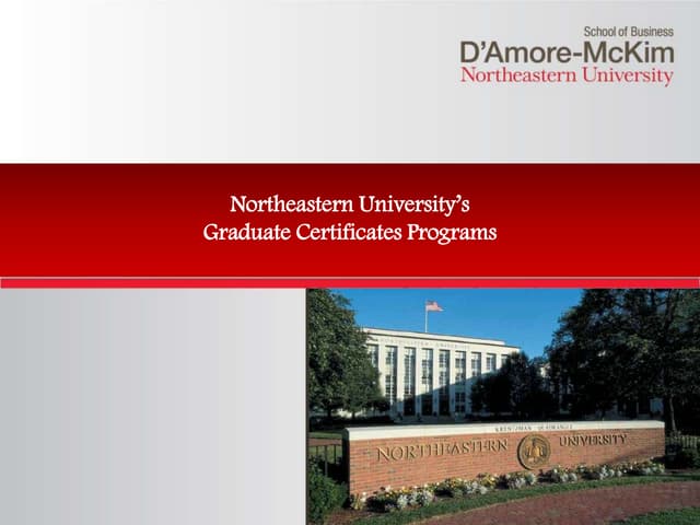 Northeastern Grad Certificates Programs by Study Metro PPT Northeastern Grad Certificates Programs by Study Metro PPT