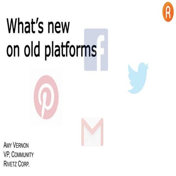 What's new on legacy social media platforms