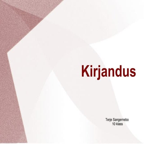 Kirjandus 10 klass