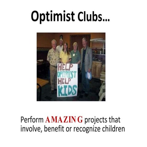 Start an Optimist Club Today