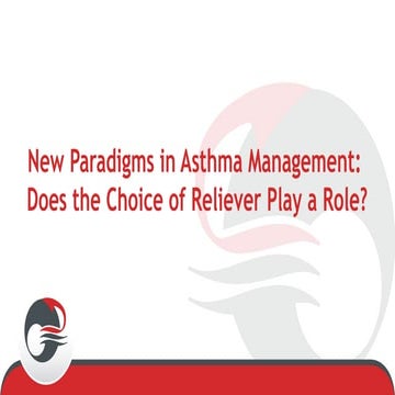 New Paradigm in asthma management presentatnion