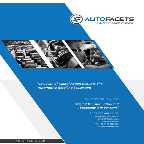 New plan of digital action disrupts the automotive retailing ecosystem