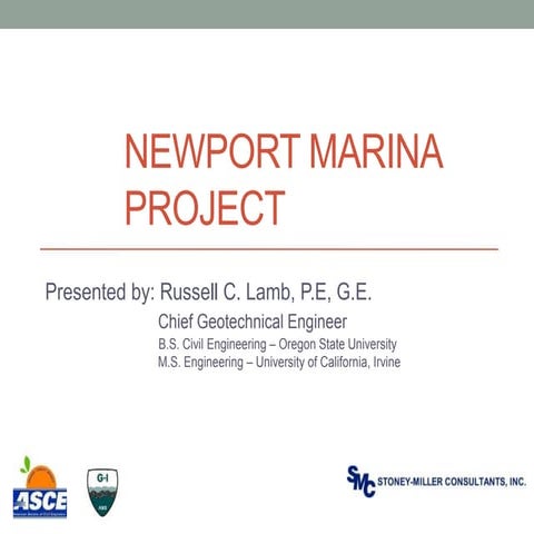 Newport Marina Presentation March 2015