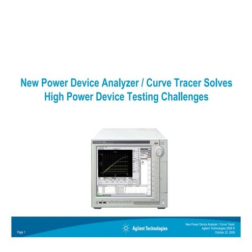 Power Device Analyzer/Curve Tracer