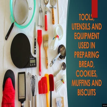 tools, utensils and equipment used in preparing