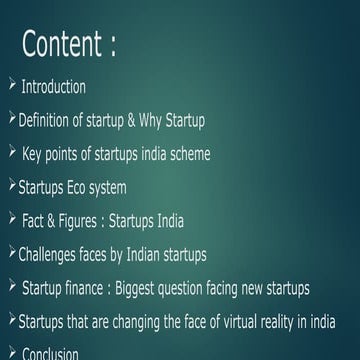THIS IS ABOUT THE START UPS AND WE PRESENT INDAIN STARTUPS