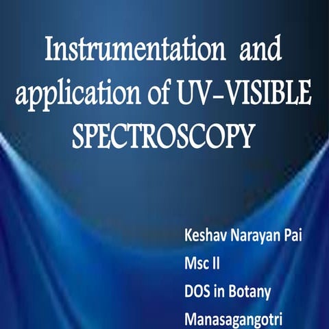 New ppt of uv visible