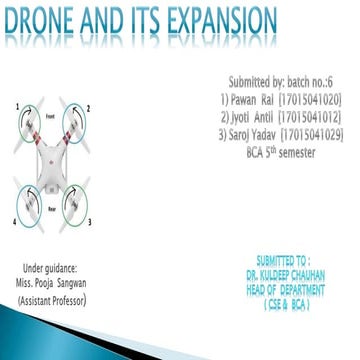 bca final year project drone presentation