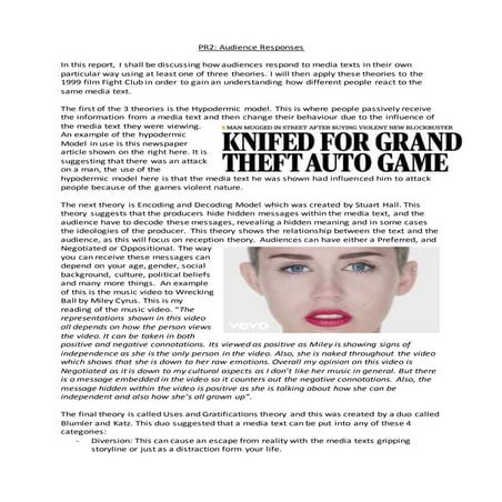 New pr2 audience responses finished