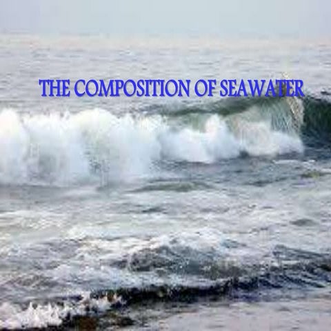 composition of seawater
