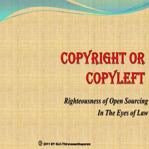 Copyright or Copy left by manoranjan, glc, tvpm