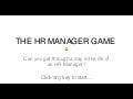 HR Manager Game RHRI