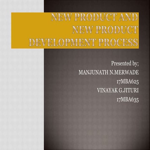 New product and development