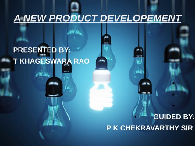 New product developement 