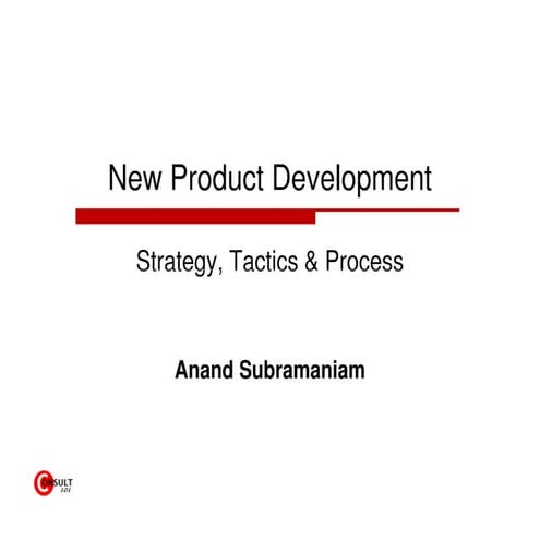 New product development