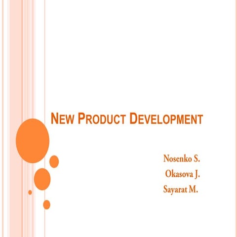 New product development