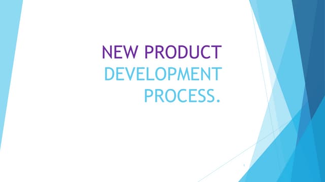 New product development process