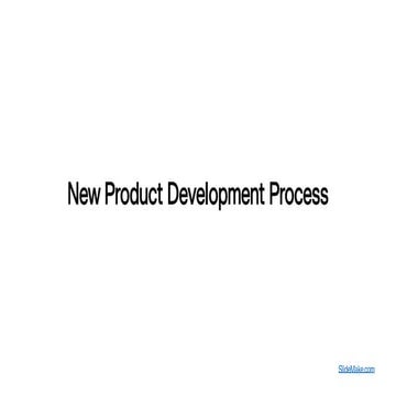 8-Step Guide To New Product Development Process (NPD) | PDF