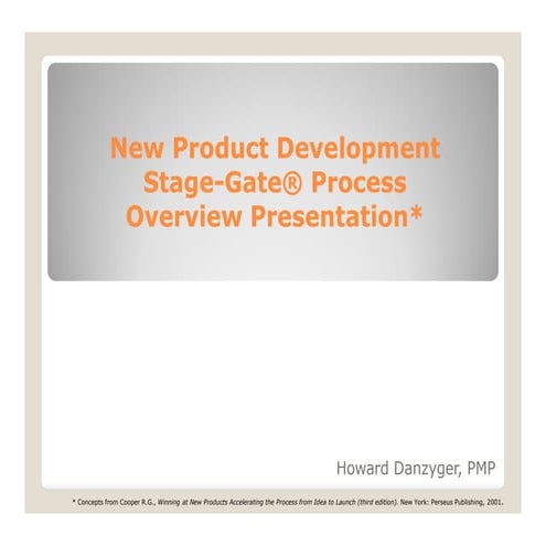 NPD- Stage Gate Presentation