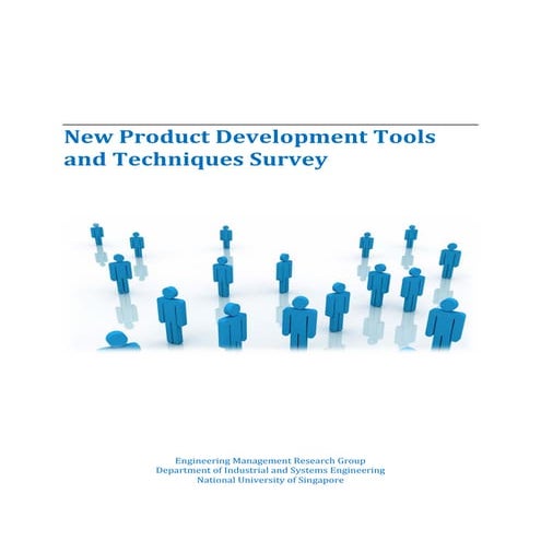 New Product Development Tools and Techniques Survey