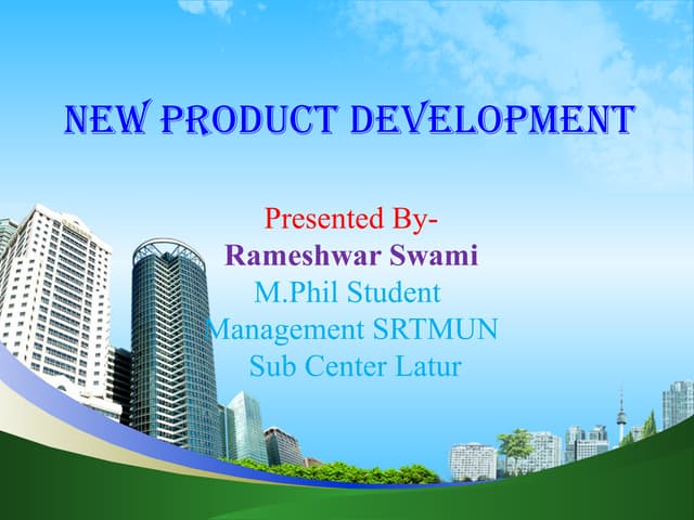 New product devlopment ppt