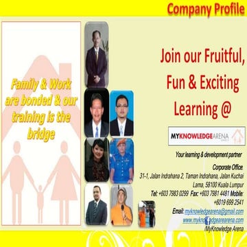 MYKNOWLEDGE  ARENA - Training Provider's Profile