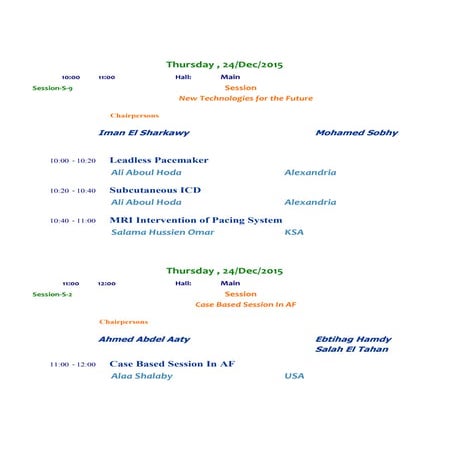 New program of alex pace 24 25 dec by date