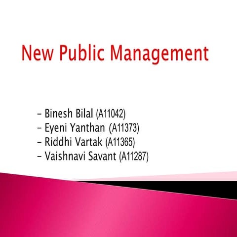 New public management